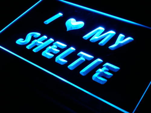 I Love My Sheltie Shetland Neon Light Sign